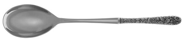 Repousse (Sterling, 1924, S.Kirk & Son, Inc.) Dressing Spoon with Stainless Bowl HC