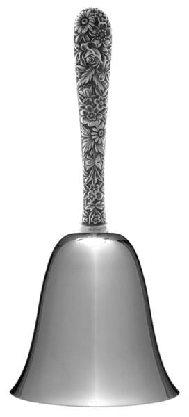 Repousse (Sterling, 1924, S.Kirk & Son, Inc.) Bell Large with Stainless Bowl HC