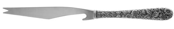 Repousse (Sterling, 1924, S.Kirk & Son, Inc.) Bar Knife Serving with Stainless Blade HC