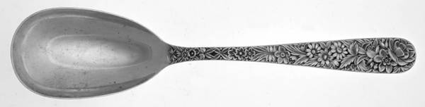 Repousse (Sterling, 1924, S.Kirk & Son, Inc.) Large Solid Serving Spoon