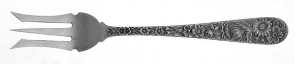 Repousse (Sterling, 1924, S.Kirk & Son, Inc.) Olive Fork