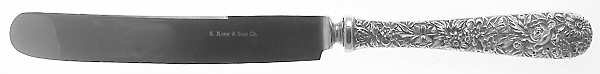 Repousse (Sterling, 1924, S.Kirk & Son, Inc.) Old French Hollow Knife with Bolster by Kirk Stieff