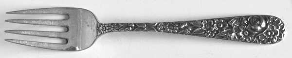 Repousse (Sterling, 1924, S.Kirk & Son, Inc.) Baby Fork