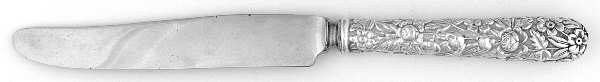 Repousse (Sterling, 1924, S.Kirk & Son, Inc.) Knife-New French/Hollow Full Repousse