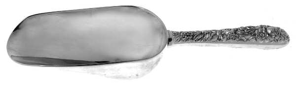 Repousse (Sterling, 1924, S.Kirk & Son, Inc.) Ice Scoop with Silverplate Bowl