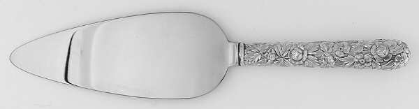 Repousse (Sterling, 1924, S.Kirk & Son, Inc.) Pie Server w/Stainless Blade,Full Repousse
