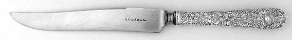Repousse (Sterling, 1924, S.Kirk & Son, Inc.) Knife-Carving/Sm-Stn Bld/Steak
