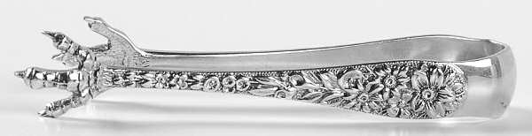 Repousse (Sterling, 1924, S.Kirk & Son, Inc.) Bon Bon Tongs