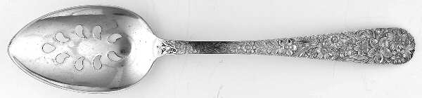 Repousse (Sterling, 1924, S.Kirk & Son, Inc.) Pierced Tablespoon (Serving Spoon) CM