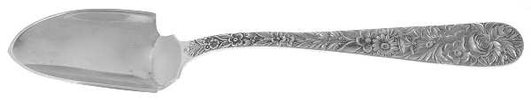 Repousse (Sterling, 1924, S.Kirk & Son, Inc.) Cheese Scoop with Stainless Scoop