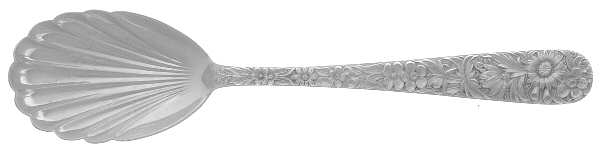 Repousse (Sterling, 1924, S.Kirk & Son, Inc.) Sugar Shell Spoon