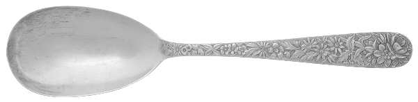 Repousse (Sterling, 1924, S.Kirk & Son, Inc.) Large Solid Serving Spoon