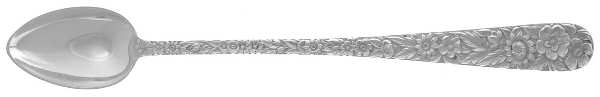 Repousse (Sterling, 1924, S.Kirk & Son, Inc.) Iced Tea Spoon by Kirk Stieff