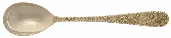 Repousse (Sterling, 1924, S.Kirk & Son, Inc.) Large Sherbet Spoon
