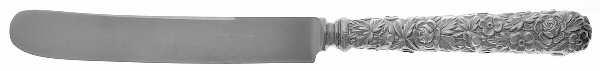 Repousse (Sterling, 1924, S.Kirk & Son, Inc.) Old French Hollow Knife with Bolster,Full Repousse