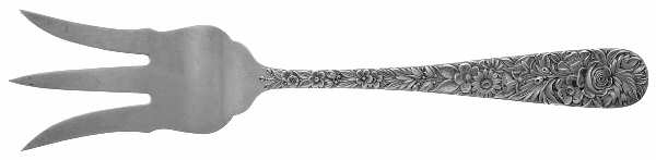 Repousse (Sterling, 1924, S.Kirk & Son, Inc.) Relish Fork