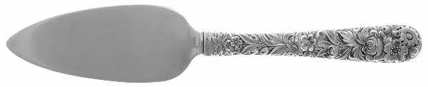 Repousse (Sterling, 1924, S.Kirk & Son, Inc.) Cheese Server Hollow Handle, Sterling Blade