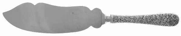 Repousse (Sterling, 1924, S.Kirk & Son, Inc.) Ice Cream Server with Silverplate Blade by Kirk Stieff