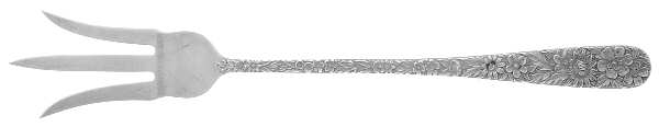 Repousse (Sterling, 1924, S.Kirk & Son, Inc.) Large Lettuce Serving Fork