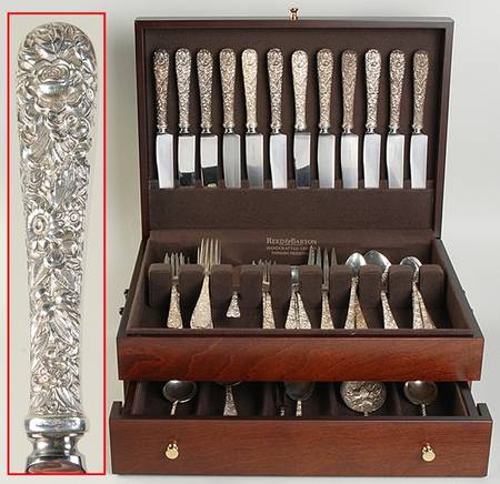Repousse (Sterling, 1924, S.Kirk & Son, Inc.) 95 Piece Set