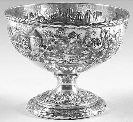 Repousse-Full Chsd-Landsc(925-1000) Waste Bowl