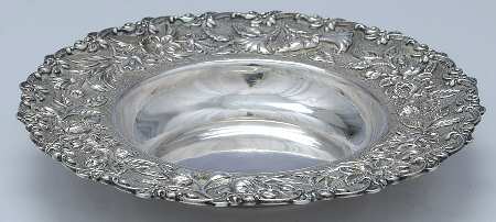 Repousse-Full Chased-Hand Chased Round Open Butter