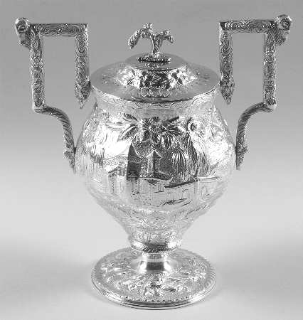 Castles (Sterling, Hollowware) Sugar Bowl & Lid