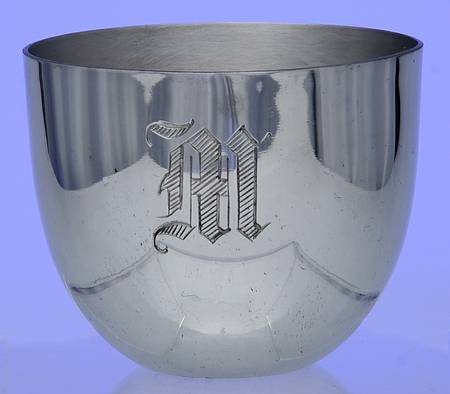 Jefferson Cup (Pewter, Hollowware) Monogrammed Jefferson Cup