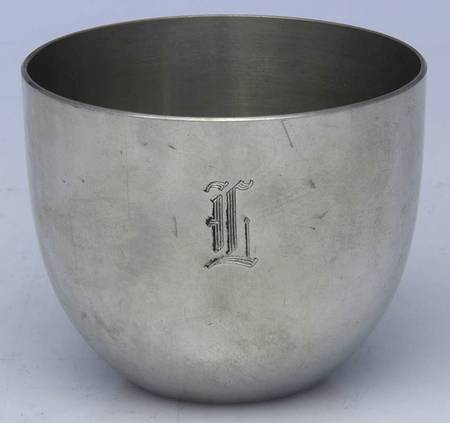 Jefferson Cup (Pewter, Hollowware) Monogrammed Jefferson Cup