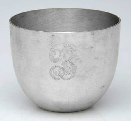 Jefferson Cup (Pewter, Hollowware) Monogrammed Jefferson Cup