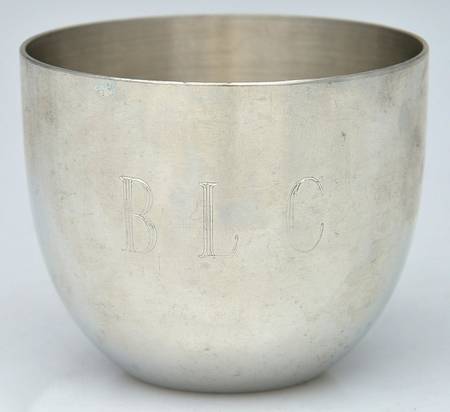 Jefferson Cup (Pewter, Hollowware) Monogrammed Jefferson Cup
