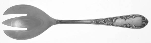 KKM1 (Silverplate) Solid Salad Serving Fork