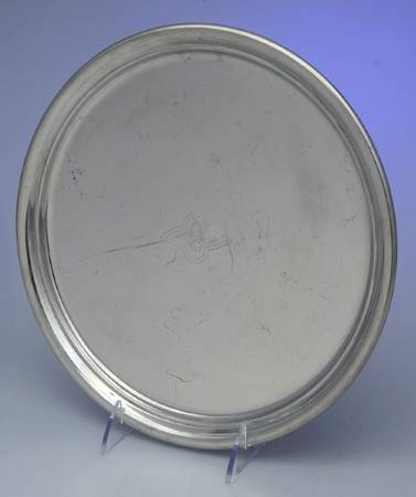 602 (Pewter, Hollowware) 11" Round Tray
