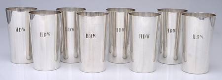 295A (Sterling, Hollowware) 12 Oz Tumbler - Set of 8