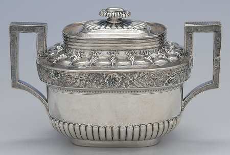 445 (Sterling, Hollowware) Sugar Bowl & Lid