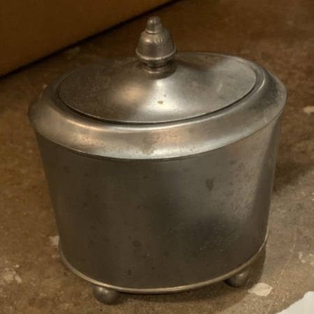 Historic Newport (Pewter, Hollowware) Sugar Bowl & Lid
