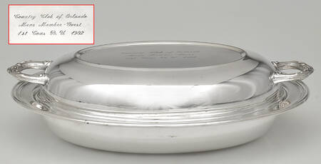 Silverplate Hollowware Oval Covered Vegetable