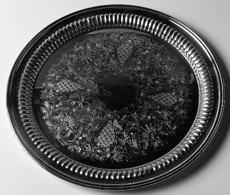Silverplate Hollowware 12" Round Tray