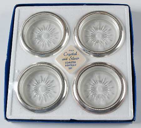 Silverplate Hollowware Coaster - Set of 4