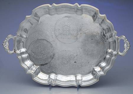 Silverplate Hollowware 14" Oval Serving Platter by Leonard Silver Mfg Co