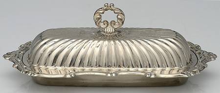 Silverplate Hollowware 1/4 Pound Covered Butter