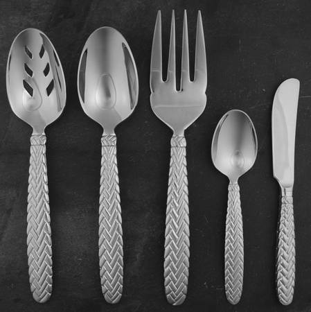 Equestrian Braid (Stainless) 5 Piece Hostess Set by Ralph Lauren Flatware
