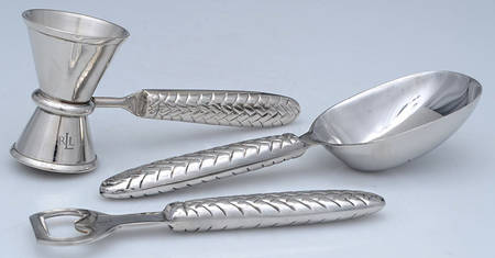 Equestrian Braid (Stainless) (3 Piece) Bar Set (ICSSO, BOS, JIGDSO) No Box