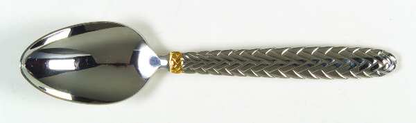 Golden Equestrian Braid (Stainless, Gold Accent) Place/Oval Soup Spoon