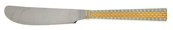 Golden Watchband (Stainless, Gold Accent) Hollow Handle Master Butter Knife