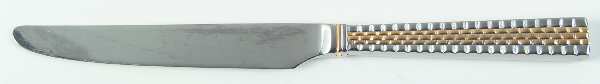 Golden Watchband (Stainless, Gold Accent) New French Hollow Knife