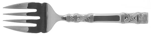 Round Hill (Stainless) Large Solid Cold Meat Serving Fork
