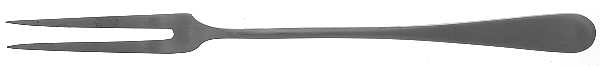 Moselle (Stainless) Medium 2-Tine Cold Meat Serving Fork