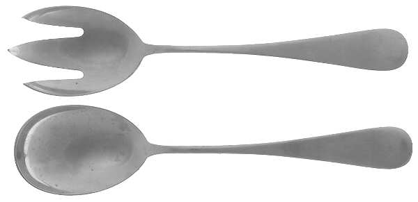 Moselle (Stainless) (2 Pc) Solid Salad Set