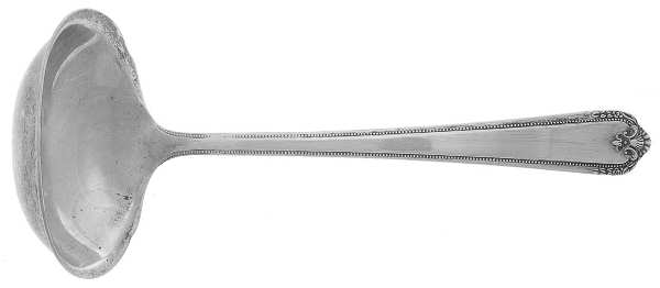 Colonial Manor (Sterling, 1940) Solid Gravy Ladle by Lunt Silver